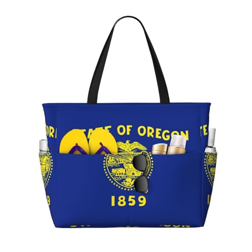 Sac à bandoulière imperméable pour protéger vos affaires à la plage, cabas Oregon noir
