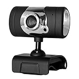QiKun-Home Cámara USB de Alta definición para computadora, con micrófono Incorporado, cámara Web para computadora, cámara de función Potente, Color Negro