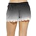 Women Shorts Sets Outfits Comfy Tie Dye Summer Lace Lounge Bottoms Fashion Elastic Waist Drawstring Butt Lifting Shorts for Women Black S