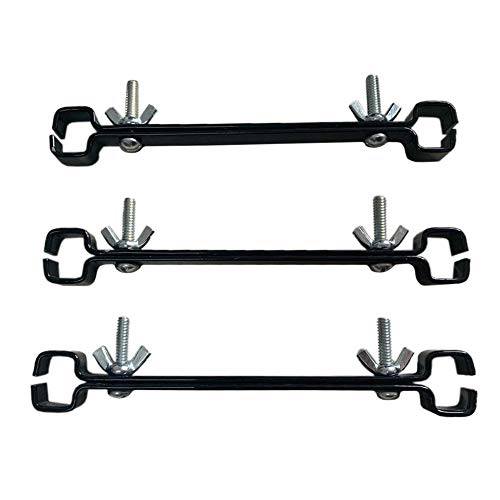 Kit Presilha Para União De Carrinho - Retangular - Preta