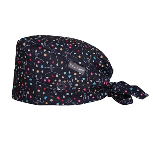 Image of Kousenpu Scrub Caps for Men, Adjustable Surgical Cap, Breathable Medical Hat for Doctors, Nurses & Healthcare Professionals