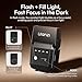 ULANZI SL03 Mini Camera Flash with Video Light, GN8 6500K Camera Speedlite Flash Units, 90° Adjustable, 4 Power Levels (1/8~1/1), Universal Single Contact Hot Shoe for Sony/Canon/Fuji DSLR, Black