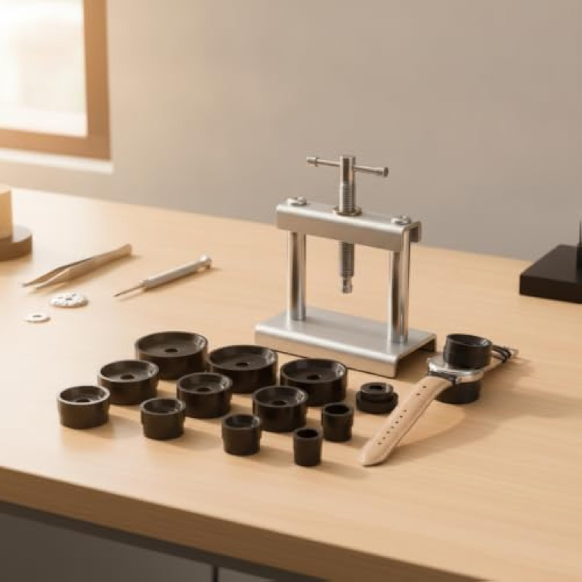 Threaded Watch Case Press Tool for Watchmakers