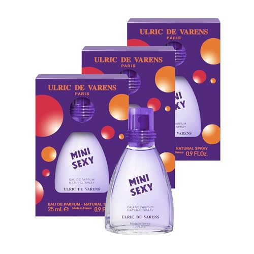 ULRIC DE VARENS - Eau de Parfum Mini Sexy - Floriental Et Gourmand - Women's Perfume - Spray - Made in France - Pack of 3 x 25 ml