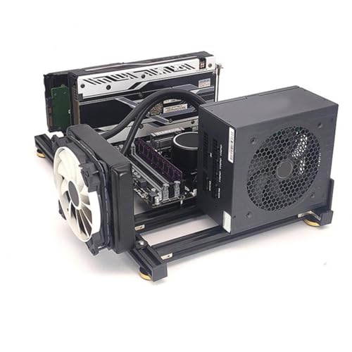 Soporte para CPU Abierto con Diseño Espacioso Negro miniatura 7