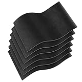 6 Stück Schwarz Kunstleder Selbstklebend, 20x30CM Wasserdicht Leder Reparatur Set, Verschleißfest und Kratzfest Leder Selbstklebend, für Sofa, Autositz, Couch, Möbel, Tasche und Boot