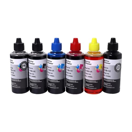 Recharge d'encre six couleurs Gen 4-6 pour imprimante jet d'encre IX6880 TS5060 MG5580 6580
