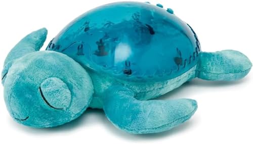 Image of Cloud b Ocean Projector Nightlight with White Noise Soothing Sounds | Adjustable Settings and Auto-Shutoff | Tranquil Turtle™ - Aqua