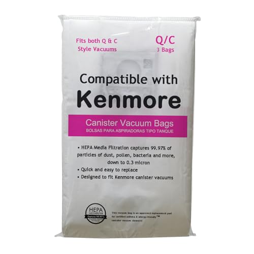 3 Pack 53292 Type Q HEPA Bags