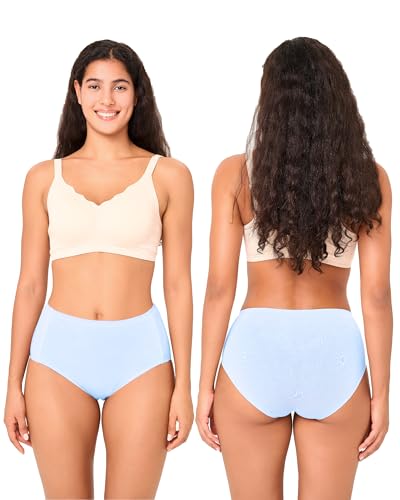 Image of BAMBOO COOL Women's Underwear Soft Panties for Women Full Coverage Ladies Underpants Full Coverage Briefs,6 Pack
