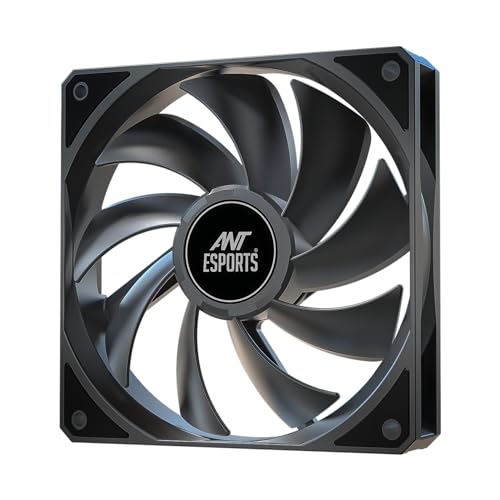 Ant Esports Darkflow 120mm 3 IN 1 Case Fan Kit - Black, High Static Pressure, PWM Control, 1800 RPM, 73.6 CFM Airflow 12 41bNwRx 31L