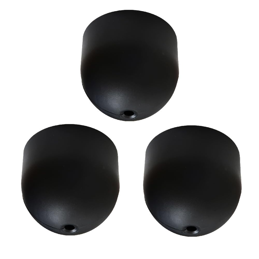 フレンジカバー 後付タイプ 丸型引掛けシーリング対応 黒 3個入