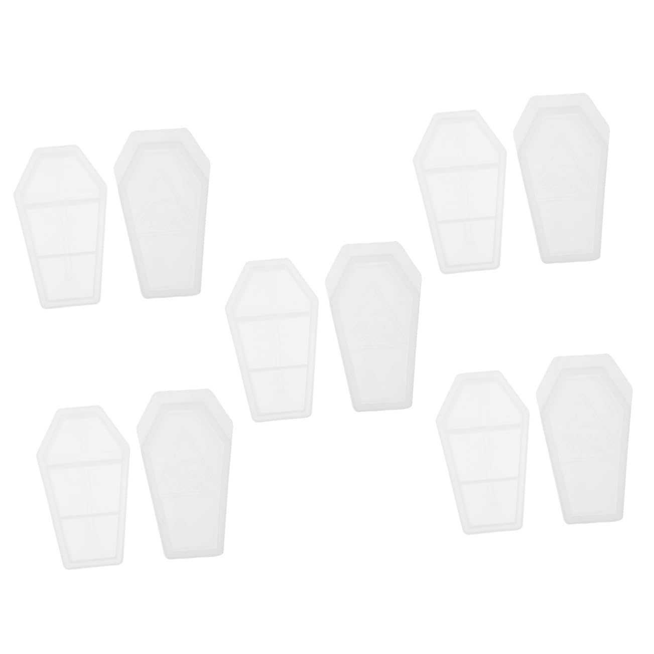 Lot De 5 Moules Artisanaux En Forme De Crâne Dhalloween Haute Transparence Et Flexibilité