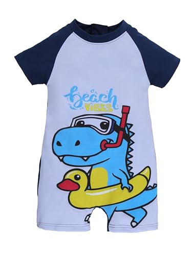 Image of KiddoPanti Boys & Girls Half Sleeve Mid Thigh Length Swim Suit