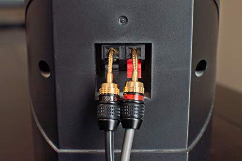 Deadbolt Flex Pin Banana Plugs for Spring Loaded Speaker Terminals, 12 Pairs Gold Plated Plugs