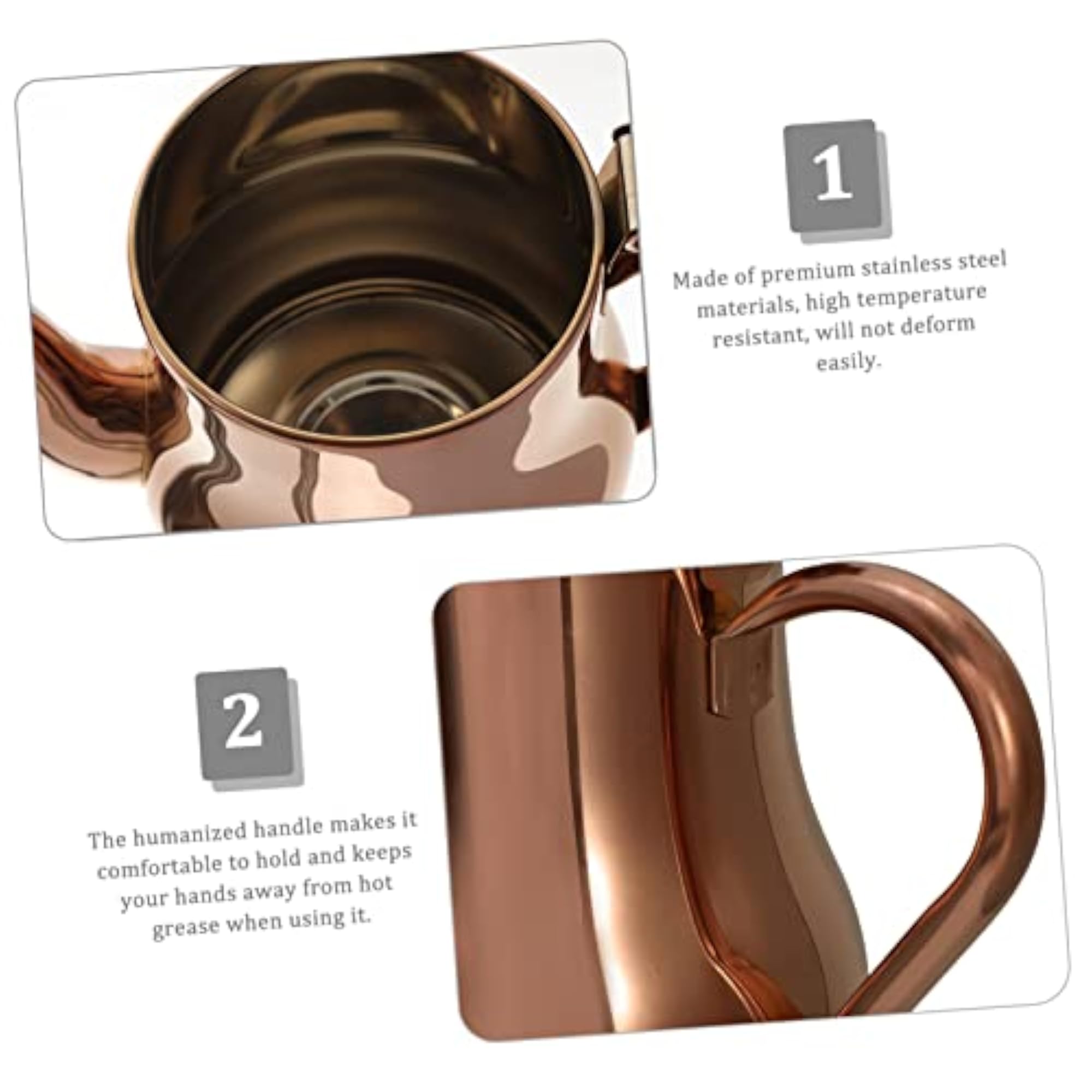 Stainless Steel Oil Strainer Container for Grease Storage