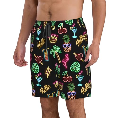 Men's Swim Trunks, Quick Dry Board Shorts Beach Sport Swimwear with Pockets4