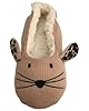 Atania Knitted Animal Design Ballet Slippers Beige Mouse 7/8 UK #1