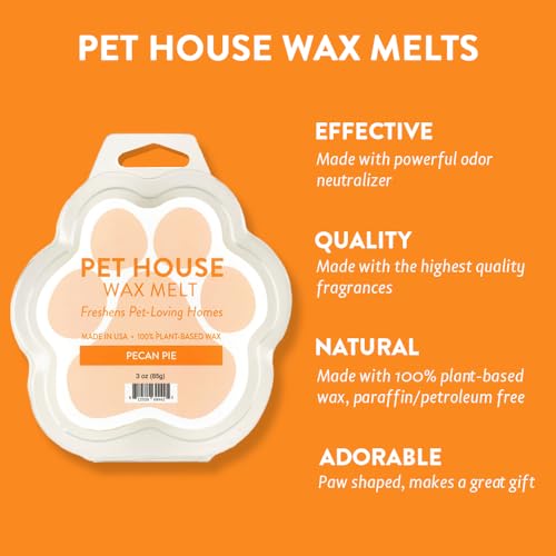 Image of Pet House Pecan Pie Fall Wax Melts - Long-Lasting Scented Holiday Wax Melts, Plant Based, Pet Friendly Pack of 2