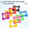 sourcing map 1.46" Quadrangular Rubber Microphones Rolling Protection Ring for KTV Mic Device Shake-proof Design Protects Against Falling and Slipping, Blue #4