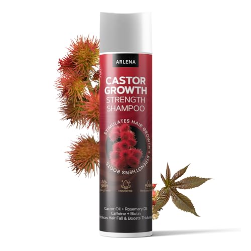 Arlena Castor Oil Shampoo for Hair Growth – Thickening & Strengthening Shampoo with Biotin,