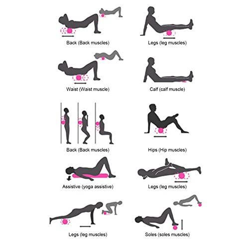 Peanut Ball, Portable Muscle Relaxing Massage Ball Relieve Muscle Fatigue Yoga Training Silicone For Workout(Green) #TOP7