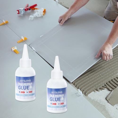 Naseom Fliesenreparaturkleber, Fliesenreparatur, Wandreparatur für Abfallen, Lockern und Knacken, Multifunktionaler Reparaturset, Fliesenreparatur für Fliesen, Wände, für Schäden in Bad, Küche