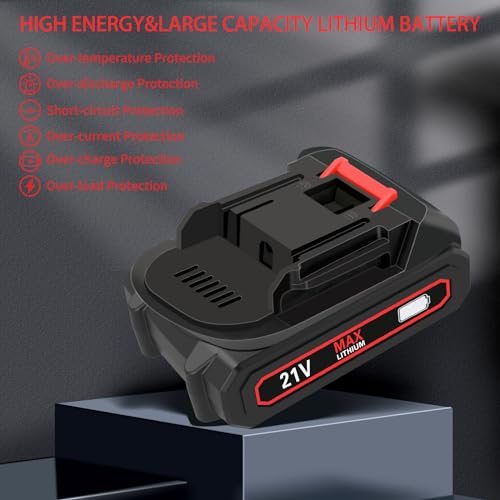 POTENCO Mini Chainsaw Cordless 6-Inch, Portable Small Handheld Chainsaw with Safety Lock, Battery Powered Electric Chain Saws for Wood Cutting Tree Pruning Gardening - Thumbnail 3