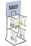 New 4 Peg - 9.8 ' H Top Key Chain & Small Items Counter Display Rack