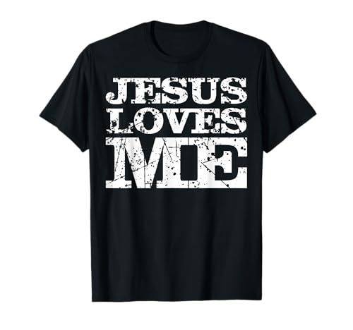 Jesus Loves Me Sacrifice Messiah Sacrifice Protestant Retro T-Shirt