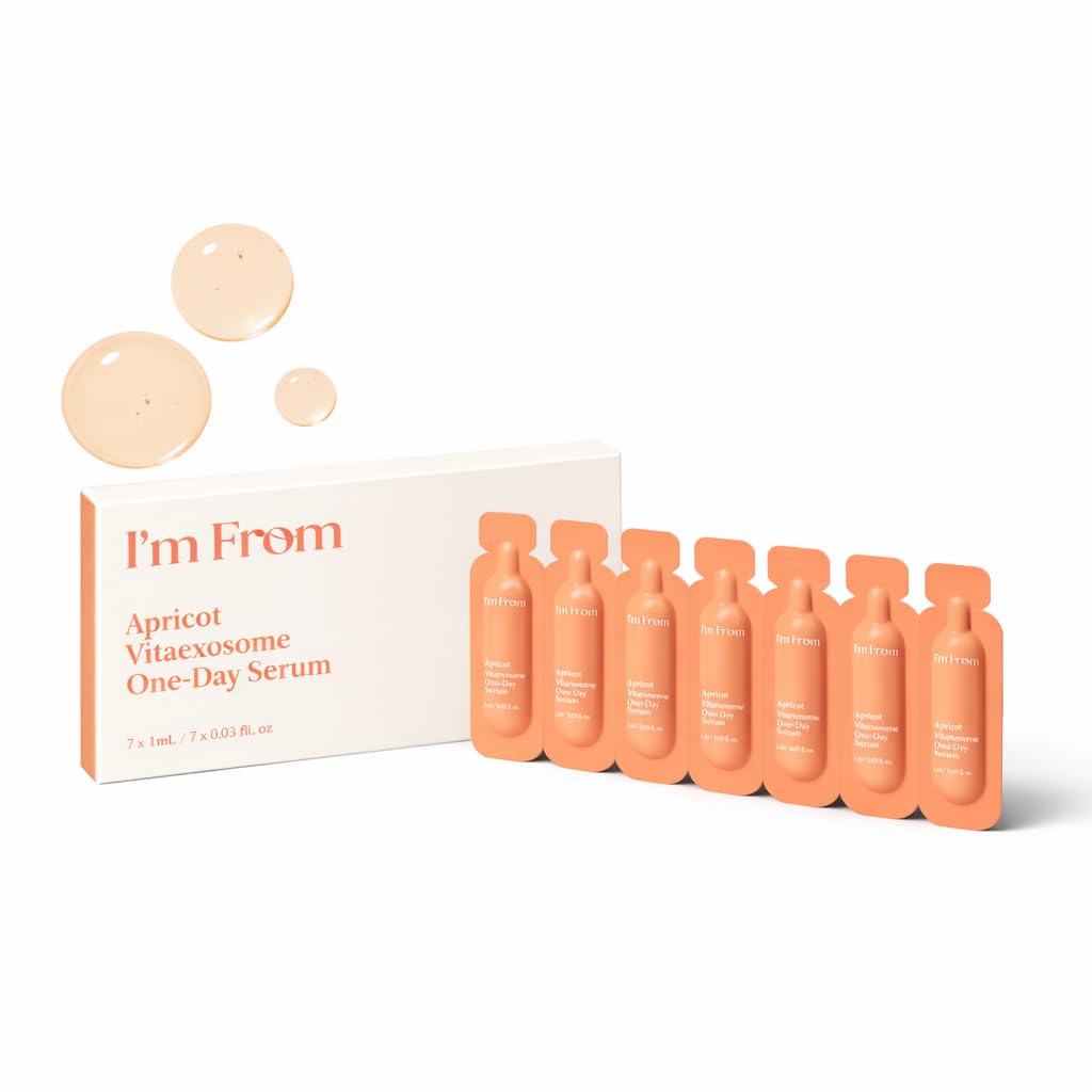 I’m From Apricot Vita-Exosome 1 Day Serum, Vitamin C 15% & Apricot Exosome, Dark Spot Serum 0.03fl.oz*14ea