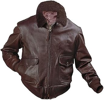 Amazon.com: Chaquetas de cuero marrón para hombre, estilo bombardero,  motociclista, chaqueta de oveja : Ropa, Zapatos y Joyería