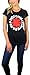 Red Hot Chili Peppers Womens Logo Graphic Tee (Small, Astrick Black)