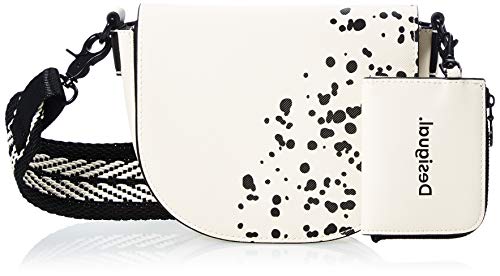 Desigual PU Body Bag, Sac de Sport Across. Femme, Blanc, Taille Unique