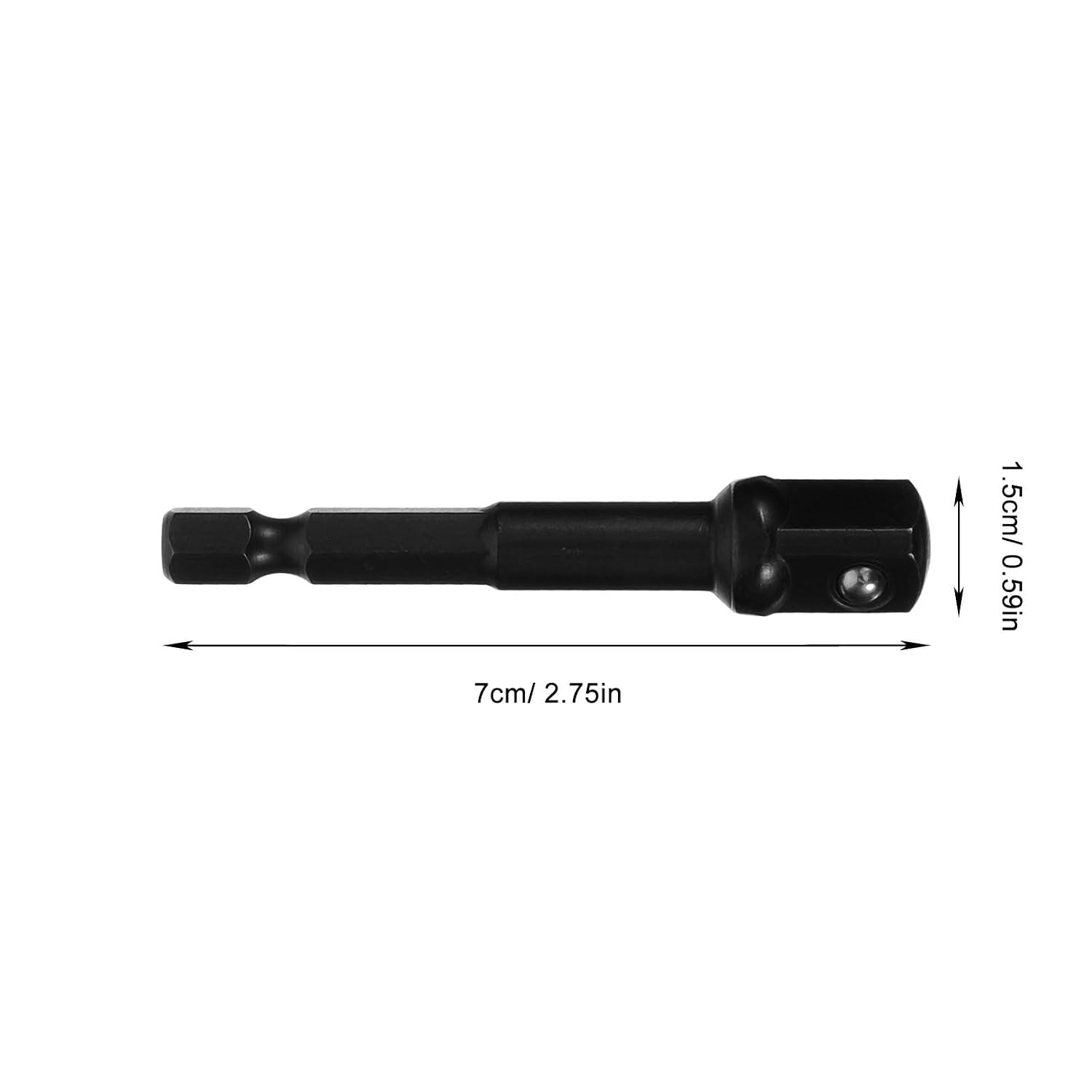 jojofuny 1set Socket Adapter Drill Driver Tool Impact Adapter Versatile to Socket Conversion Easy Installation Extended