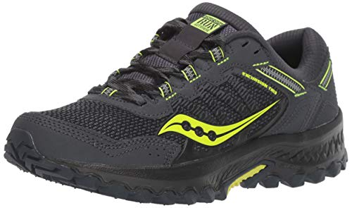 Saucony Men's Versafoam Excursion TR13 Road Running Shoe, GREY/CITRON, 7 M US