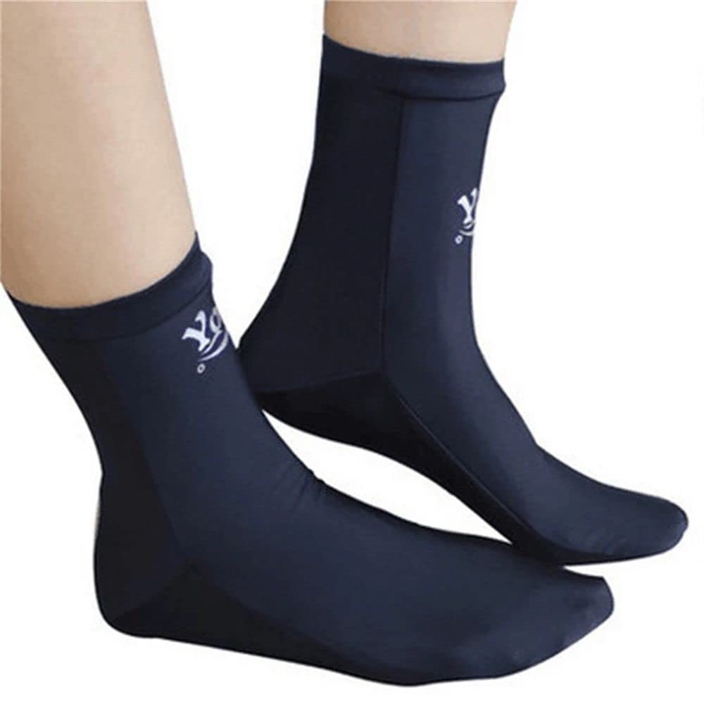 Water Sports Swimming Premium Fin Dive Socks, Swimming Accessories, Diving Boot Socks For Adult(Black)