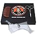 Tame’s Deluxe Beard Shaper Kit - for Well Groomed Men - Beard Shaping Tool for Precise Styling - Natural Pear Wood Comb for Proper Grooming - Pointy Scissors for Accurate Cuts - Storage Gift Box