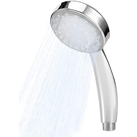 Natudeco LED Handheld Shower Head with Temperature Control Cover