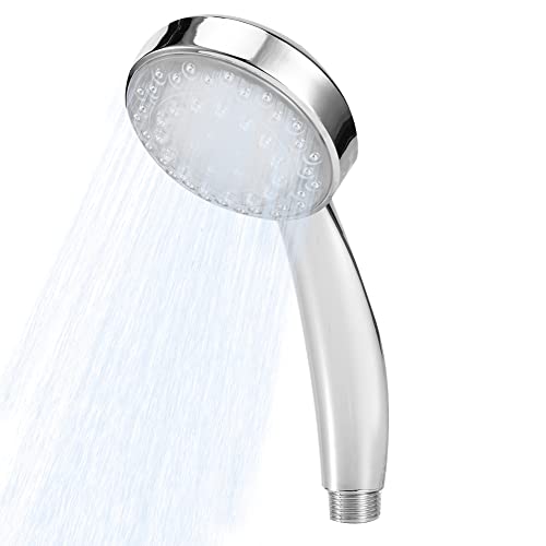 Natudeco LED Shower Head Handheld 7 Colors Changing Shower Head Automatic Light Temperature Controlled Shower Sprayer Bathroom Accessories for Home and Hotel