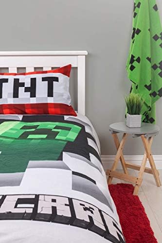 minecraft dynamite tek kisilik yatak ortusu resmi lisansli urun ters cevrilebilir uygun yastik kilifli polyester beyaz yesil kirmizi amazon com tr ev ve yasam minecraft dynamite tek kisilik yatak ortusu resmi lisansli urun ters cevrilebilir uygun yastik kilifli polyester beyaz yesil kirmizi amazon com tr ev ve yasam