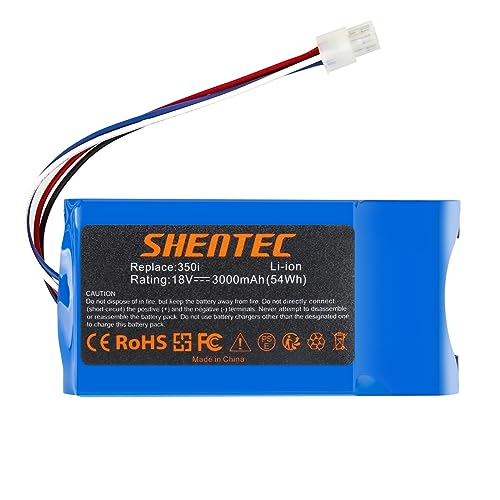 Shentec Batería de Ion de Litio de 18 V Compatible con Batería Yard Force Amiro 350, 400, 350i, 400i cortacésped, Robot cortacésped