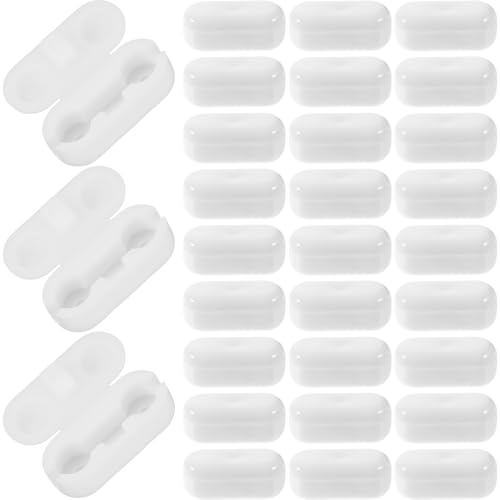 FOMIYES 50 Piezas Conector de Cadena de Cuentas para Persianas Verticales, Material Pom Resistente, Color, Accesorios para Cortinas Enrollables, Repuestos para Sala y Dormitorio