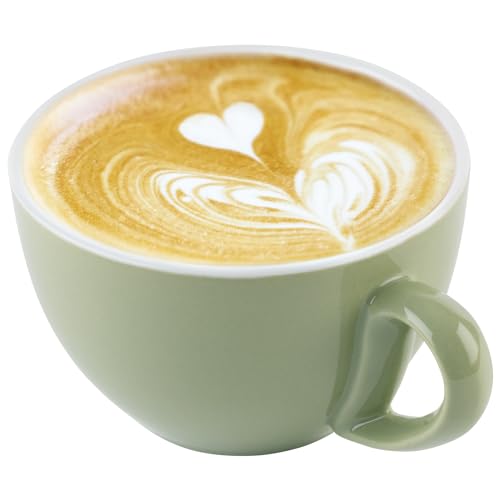 APS 16007 Cappuccinotasse in grün Ø 10,5 cm, Höhe 6,5 cm, 300 ml
