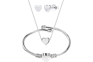 3-Piece Heart Jewelry Set for Women: Timeless Elegance