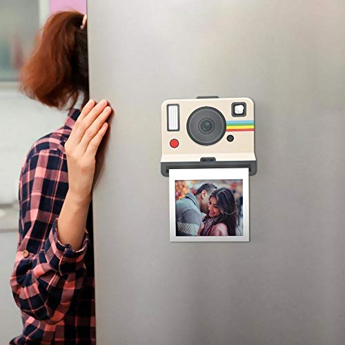 Ímã De Geladeira Porta Retrato Câmera Fotográfica Foto Polaroid