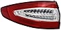 Left Driver Side Outer Tail Light Assembly - Compatible with 2013-2016 Ford Fusion (Fits S and SE Models) (Excluding Energi Models)