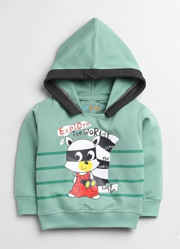 Image of Pure Cotton Full Sleeves Winter Hoodie Sweatshirt and Full Pant Set For Boys Kids
