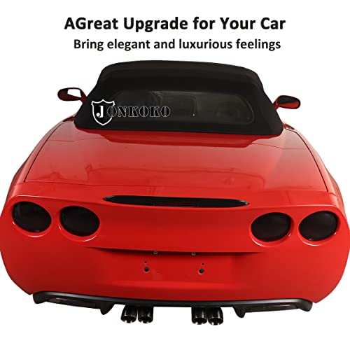 Jonkoko Car Rear Tail Foglights Lamp Frame Cover For Chevrolet Corvette C6 2005-2013 Rear Bumper Reflectors Lights,Highbrake Light Stickers,Auto Exterior Taillight Cover (Rear Tail Light Cover) #TOP4