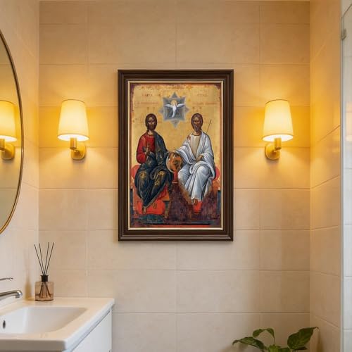 Sainte Trinité de Damaskenos tableau toile décoration murale chrétienne